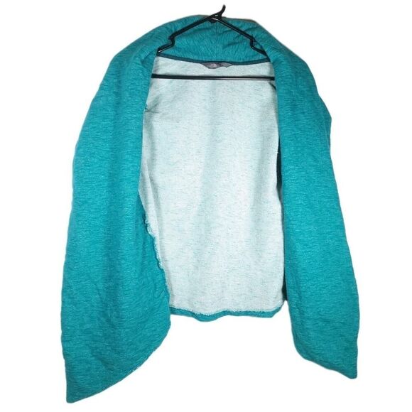 THE NORTH FACE Women's Fallsgrove Small Green Wrap Sweater Open Front Cardigan - Picture 7 of 12